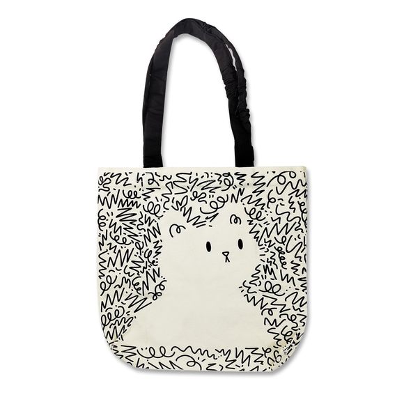 Canvas Tote Bags, Cute Canvas Tote Bag With Dog Cat Print, Adorable :| - Picture 1 of 6